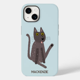 Funny Cat Humor gepersonaliseerd Case-Mate iPhone 14 Hoesje
