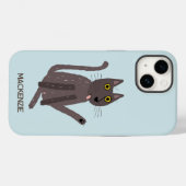 Funny Cat Humor gepersonaliseerd Case-Mate iPhone Case (Achterkant (horizontaal))