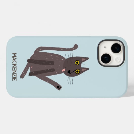 Funny Cat Humor gepersonaliseerd Case-Mate iPhone Case (Achterkant (horizontaal))