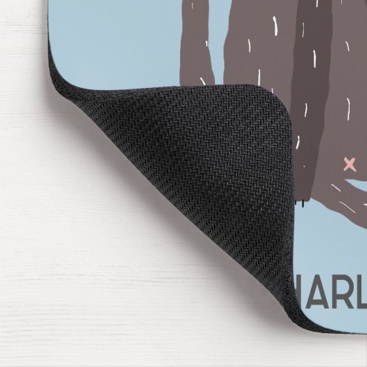 Funny Cat Humor gepersonaliseerd Muismat (Hoek)