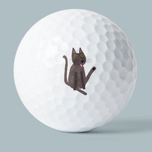 Funny Cat Humor Golfballen