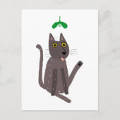 Funny Cat Humor Holiday Feestdagenkaart (Voorkant)