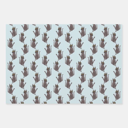 Funny Cat Humor Inpakpapier Vel (Voorkant)