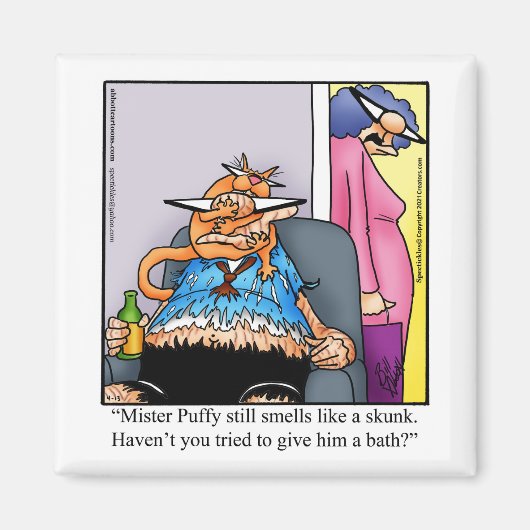 Funny Cat Humor Magnet (Voorkant)