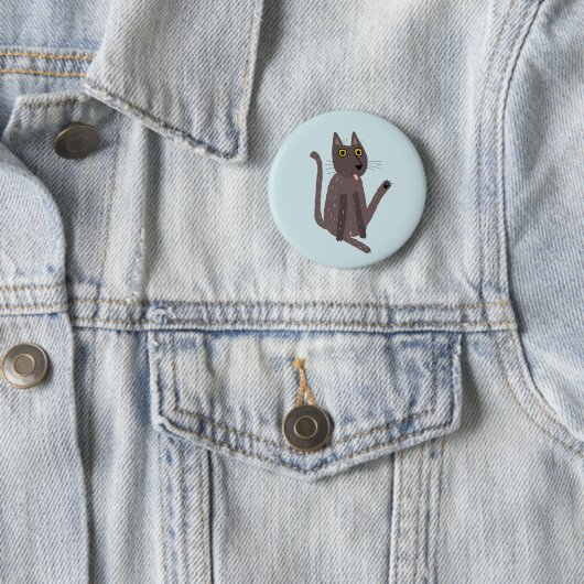 Funny Cat Humor Ronde Button 5,7 Cm (In situ)