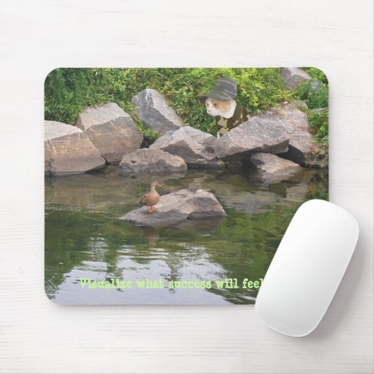 Funny Cat Hunting in Camo Muismat (Met muis)