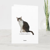  Funny Cat Husband Jubileum Kaart (Achterkant)