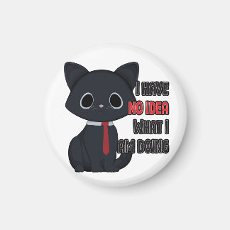 Funny Cat I Have No Idea Magneet