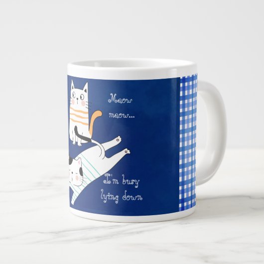 Funny Cat, ik ben druk met liggen Specialty Mok (Voorkant rechts)