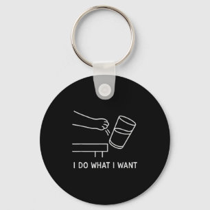 Funny Cat Ik doe Wat Ik Wil Sarcastisch Kat Liefhe Sleutelhanger