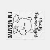 Funny Cat, ik had mijn geduld laten testen dat ik Fleece Deken (Voorkant (Horizontaal))