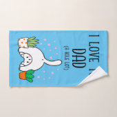 Funny Cat ik hou van je vader. Bad Handdoek (Handdoek)