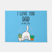 Funny Cat ik hou van je vader. Deurmat (Voorkant)