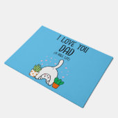 Funny Cat ik hou van je vader. Deurmat (Schuin)