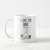 Funny Cat ik hou van je vader. Koffiemok (Links)