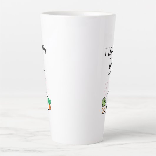 Funny Cat ik hou van je vader. Latte Mok (Voorkant)