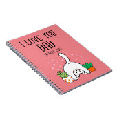 Funny Cat ik hou van je vader. Notitieboek (Rechterzijde)