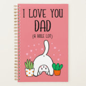Funny Cat ik hou van je vader. Planner (Voorkant)
