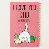 Funny Cat ik hou van je vader. Planner (Achterkant)