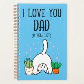 Funny Cat ik hou van je vader. Planner (Voorkant)