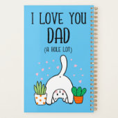 Funny Cat ik hou van je vader. Planner (Achterkant)