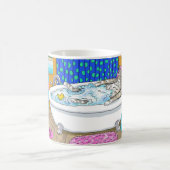 Funny Cat in Bath 65 Koffiemok (Center)