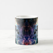 Funny cat in de ruimte koffiemok (Center)