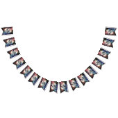 Funny cat in de ruimte vlaggetjes (Alle)