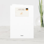 Funny Cat in Pet Birthday Kaart (Achterkant)