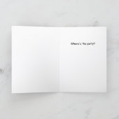 Funny Cat in Pet Birthday Kaart (Binnen)