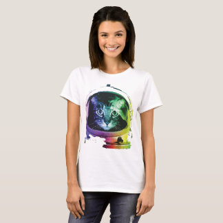 Funny Cat in Space T-Shirt