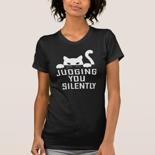 Funny Cat, je rustig beoordelen T-shirt (Voorkant)