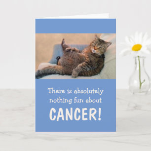 Funny Cat Joke Cancer Support Kaart