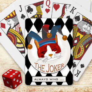 Funny Cat Joker-speelkaartendek Pokerkaarten