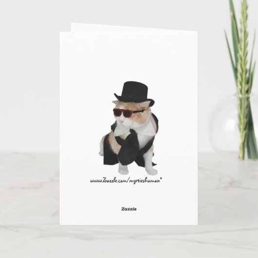 Funny Cat Kaart (Achterkant)