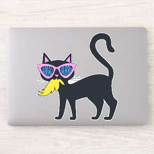 Funny Cat Kamala Eat Trump Verkiezings Sticker Har