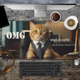 Funny Cat Kantoor Bureaumat