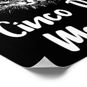 Funny Cat Kat Meow Cinco de Mayo T Shirt Poster (Hoek)