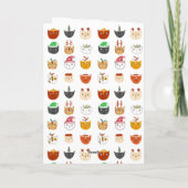 Funny Cat Kerstfeestay Card Feestdagen Kaart (Achterkant)