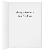 Funny Cat-kerstkaart (Binnen (Rechts))