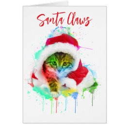 Funny Cat-kerstkaart