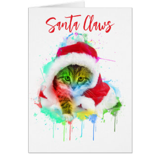 Funny Cat-kerstkaart