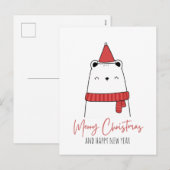 Funny cat Kerstmas Feestdagenkaart (Voorkant / Achterkant)