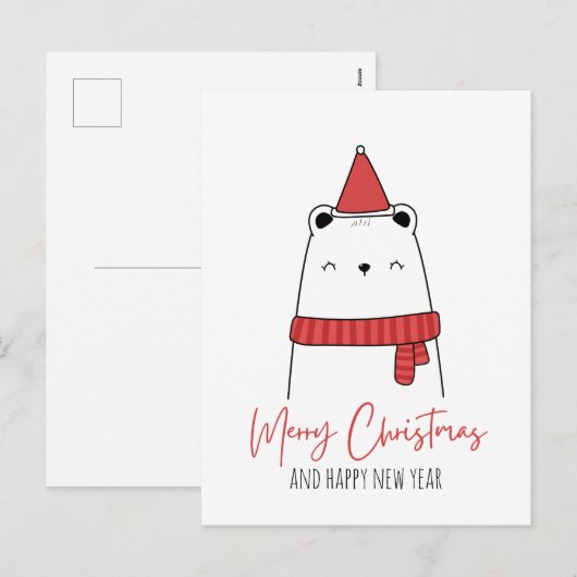 Funny cat Kerstmas Feestdagenkaart (Voorkant / Achterkant)