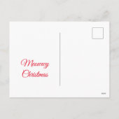 Funny cat Kerstmas Feestdagenkaart (Achterkant)