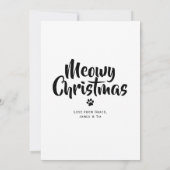 Funny Cat Kerstmis Afgelopen Ding Bauble Sees card Kaart (Achterkant)