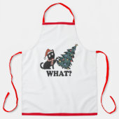 Funny Cat Kerstmis Apron van pap Schort (Voorkant)