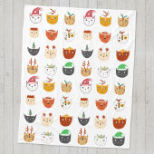 Funny Cat Kerstmis Blanket Fleece Deken