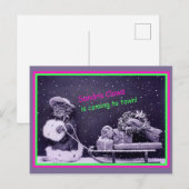 Funny Cat Kerstmis  Briefkaart (Voorkant / Achterkant)