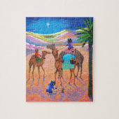Funny Cat Kerstmis Camel Wise Mannen Creationarts Legpuzzel (Verticaal)